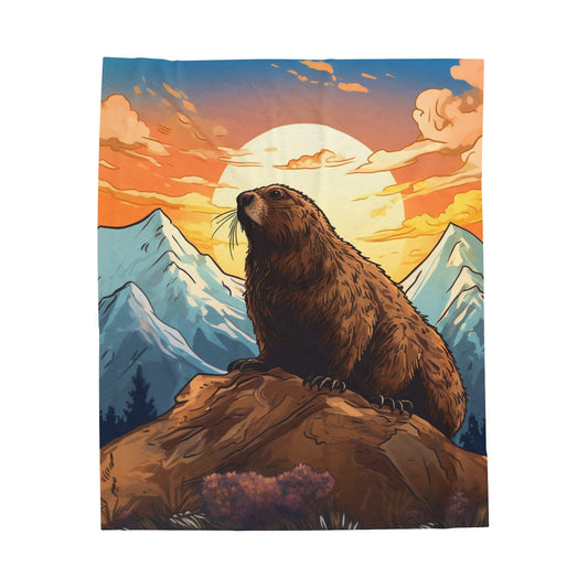 Gopher Velveteen Plush Blanket