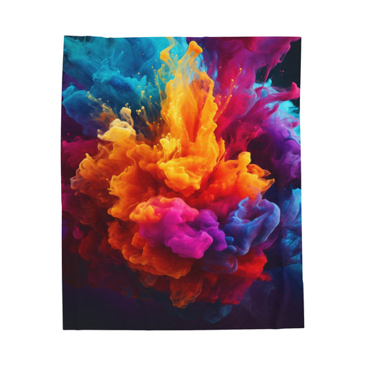 Colorful Velveteen Plush Blanket