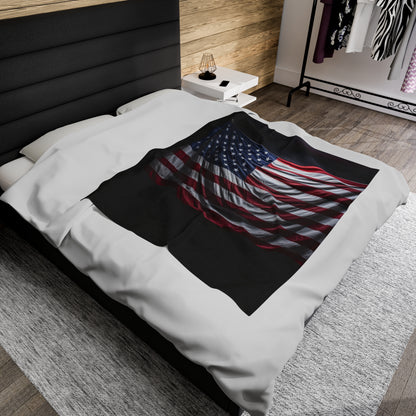 Freedom Velveteen Plush Blanket