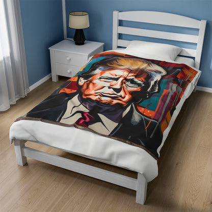 Trump Velveteen Plush Blanket