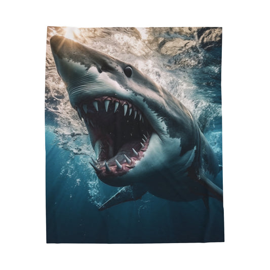 Shark Velveteen Plush Blanket