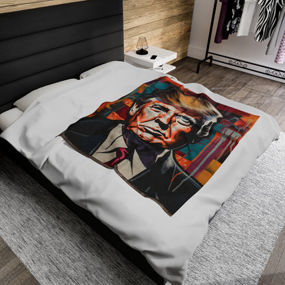 Trump Velveteen Plush Blanket