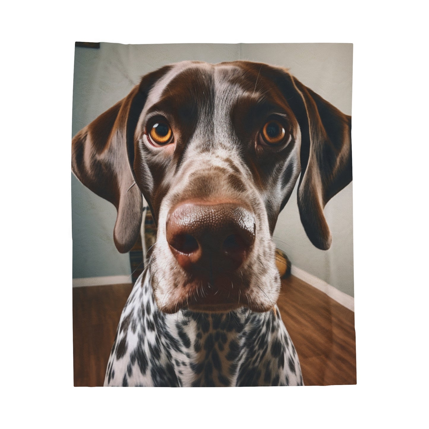 German Short Haired Pointer Velveteen Plush Blanket