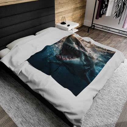 Shark Velveteen Plush Blanket